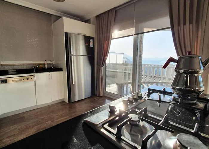 уютная с шикарным панорамным видом Alanya
